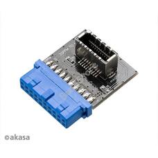 KAB Akasa - USB3.1 - 19-pin motherboard header - AK-CBUB51-BK AKCBUB51BK