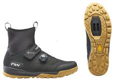 NORTHWAVE Cipő NW MTB KINGROCK PLUS GTX 43 téli, fekete/méz 80224001-16-43