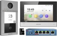 HIKVISION DS-KIS604-S Egylakásos video kaputelefon készlet 121523 HIKVISION DS-KIS604-S Egylakásos video kaputelefon készlet 121523