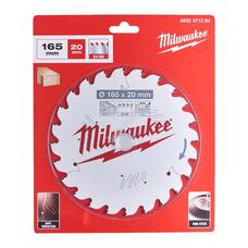 Milwaukee Körfűrészlap hordozható gépekhez (Fához) 165x20x2.2x24 ATB - 1 db - 4932471294
