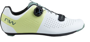NORTHWAVE Cipő NW ROAD STORM CARBON 44,5 FEHÉR/ZÖLD (MATCHA) 80251042-58-445