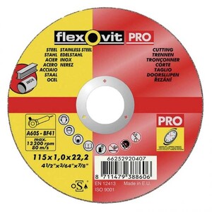 Flexovit Pro vágókorong 230x1,9x22,2MM fém-inox - 66252920412