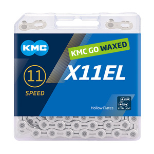KMC Lánc KMC 11 seb. X11 EL WAX 1/2x11/128 118L ezüst/ezüst X11ELW