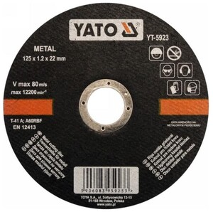 YATO Vágókorong fémre 125x1.2x22 - YT-5923