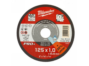 Milwaukee Vágókorong fémhez 125X1 Egyenes SC41 PRO+ /1 db - 4932451487