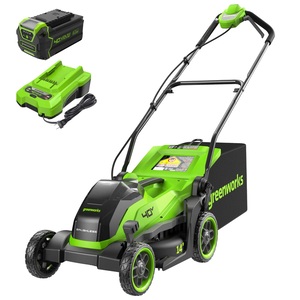 Fűnyíró fűgyűjtős akkumulátoros készlet Greenworks MO40L411-01 akkumulátorral és töltővel 2520507UB-GW