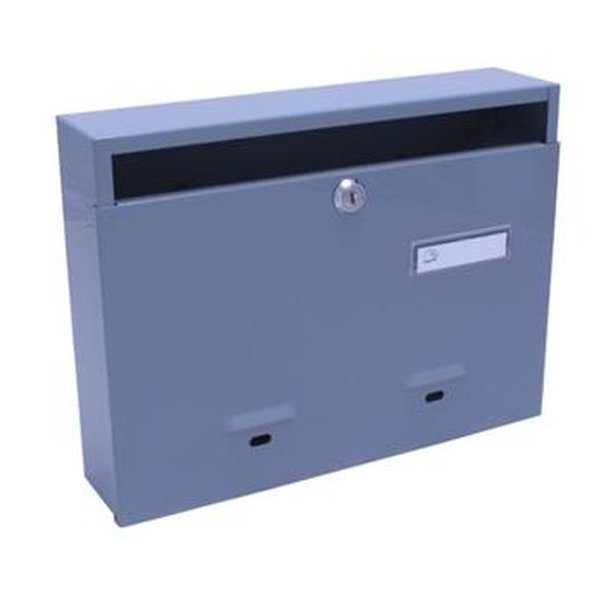 JKH Postaláda névtartóval A4 fekvő záras szürke 3490093