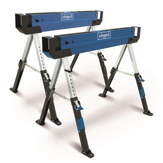Scheppach MWB 600 - összecsukható nagy teherbírású bak 600 kg (2 db-os szett) - 5907109852