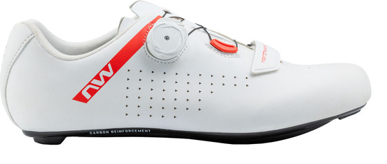 NORTHWAVE Cipő NW ROAD CORE PLUS 2 43,5 FEHÉR/FLUO PIROS 80211012-54-435
