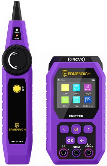 Ermenrich Ping SM75 kábeltesztelő multiméterrel 84553