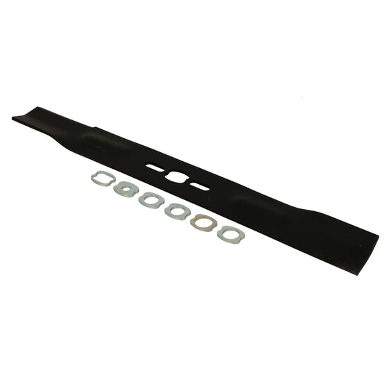 Fűnyíró kés  510 mm, univerzális egyenes, betétgyűrűvel utángyártott MOG923/R