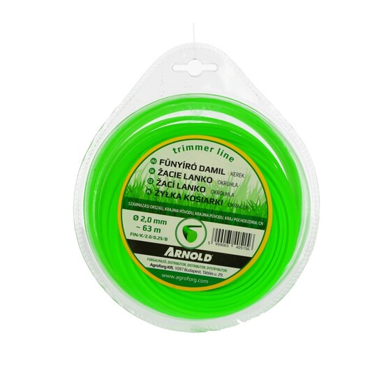 Damil 2.0mm kerek 63 méter kínai FIN/K/2.0/0.25/B