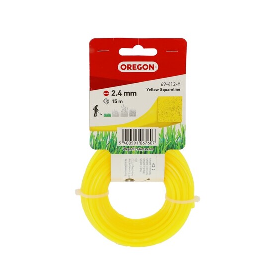 Damil 2.4mm szögletes Oregon  15m sárga akasztóval 69-412-Y