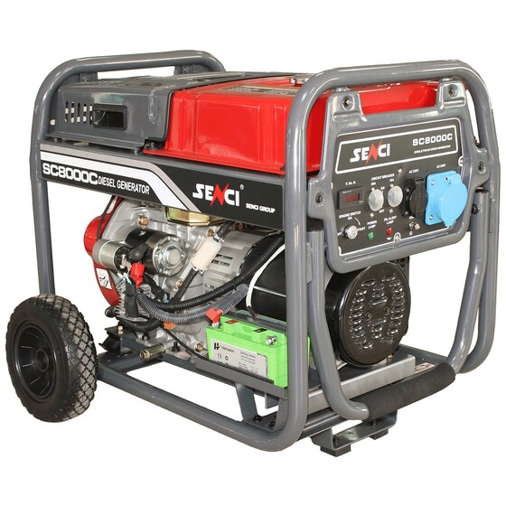 SENCI SC8000DE 7KW ÁRAMFEJLESZTŐ - 6426390839411