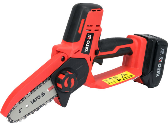 YATO Akkus láncfűrész 100 mm 18V (1x2,0Ah akku+töltő) - YT-828135