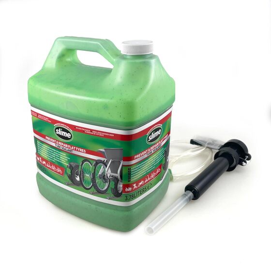 SLIME Slime defektgátló folyadék belsőbe, 3,8l, töltő pumpával (30kerék) 10153SL ÚJ CIKKSZÁM 10204-5