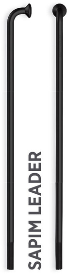 SAPIM Küllő SA Leader Inox 14G 283mm J-Bend fekete + Polyax réz 14G 12mm fekete SALE14283Z