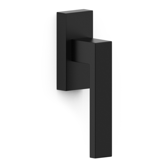 Metal-Bud TOPAZ O Fekete modern ablakkilincs MBKOTCZ