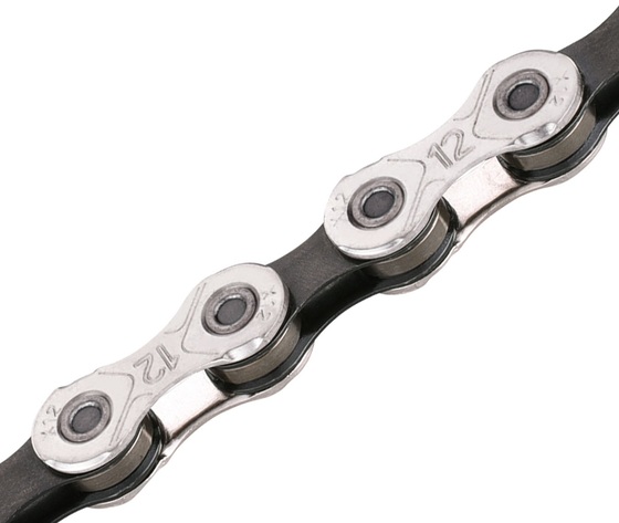 KMC Lánc KMC 12 seb. X12 SE 1/2x11/128 126L ezüst/fekete SRAM EAGLE X12SE-SIL-BLK