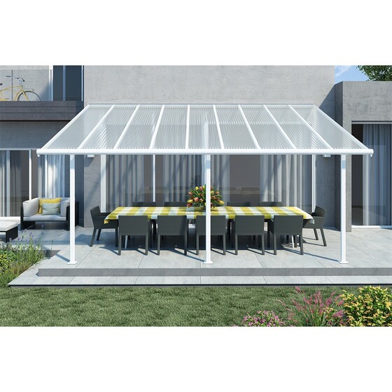Sierra 5400 fehér 3 x 5,46 - pergola - 703123