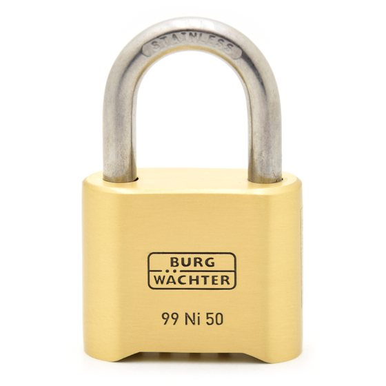 BURG WACHTER rozsdamentes biztonsági számzáras lakat No. 99