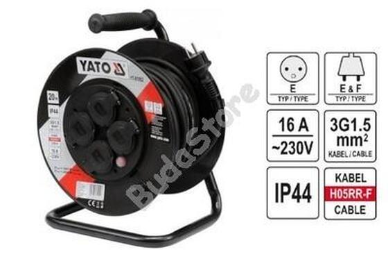 YATO Kábeldob 30m 3x1,5mm2 - YT-81053