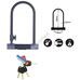 Yale YUL2/13/230/1 Szürke minőségi kerékpár U lakat YUL2132301 Yale YUL2/13/230/1 Szürke minőségi kerékpár U lakat YUL2132301