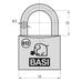 Basi VHS 612 15  réz lakat B61201500
