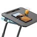 Állítható magasságú reggelizőasztal tablettartóval fekete HOP1001661-2