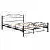 Mimi fém ágykeret ajándék ágyráccsal 200x160cm-es fekete HOP1000897-1