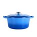 Zománcozott öntöttvas edény fedővel 4-literes kék HOP1001761-2 Zománcozott öntöttvas edény fedővel 4-literes kék HOP1001761-2