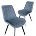 Zoe étkezőszék 2db acélkék HOP1001783 Zoe étkezőszék 2db acélkék HOP1001783