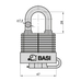 Basi VHS 615W 40 időjárásálló lakat B61504000