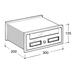 Silmec Scala 101 Ezüst beépíthető postaláda SC30-101-72