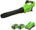 Lombfúvó akkumulátoros Greenworks GD40ABIIK2X 40v, 185km/h, akkuval és töltővel 2406707UC-GW