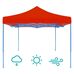 Összecsukható kerti pavilon 2,9x2,9m piros HOP1000712-2
