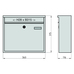 Basi BK 360M Antracit modern utcai postaláda B21700902 Basi BK 360M Antracit modern utcai postaláda B21700902