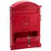 PICCO Terzo díszes kerítésen kívüli postaláda piros PI0011