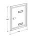 SILMEC Porta 690 ezüst postaláda ajtó 10-690.72
