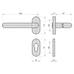 Basi ZB 3150 PZ Inox kilincs B73010208