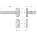 Basi ZB 3250 PZ Inox kilincs B73020208