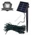 Napelemes kerti fényfüzér 100 LED hidegfehér 20 méteres