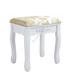 Tükrös fésülködő asztal székkel Rome fehér HOP1000943-1
