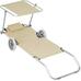 2db mobil napozó ágy árnyékolóval bézs HOP1000934-1 2db mobil napozó ágy árnyékolóval bézs HOP1000934-1