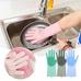 Szilikon mosogató és tisztító kesztyű pink HOP1000974-2