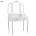 Tükrös fésülködő asztal Paris fehér HOP1000991-1