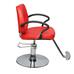 Fodrász szék állítható magassággal piros HOP1000967-2