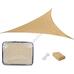 Háromszög alakú napvitorla 3,6 méter bézs HOP1001028