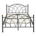 Fém ágykeret ajándék ágyráccsal 180x200cm fekete Lotti HOP1001135-1