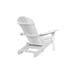 Kerti fa szék kihúzható lábtartóval fehér HOP1001163-2